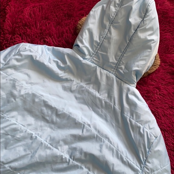 Sky Blue Parka puffer coat - Picture 12 of 14